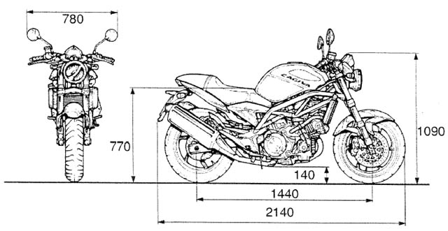 Masse Cagiva Raptor